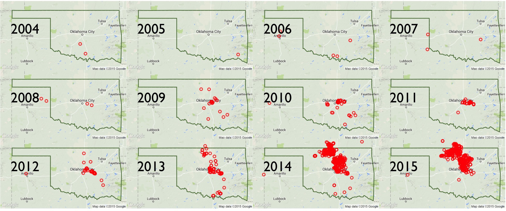 oklahoma quake map 2015