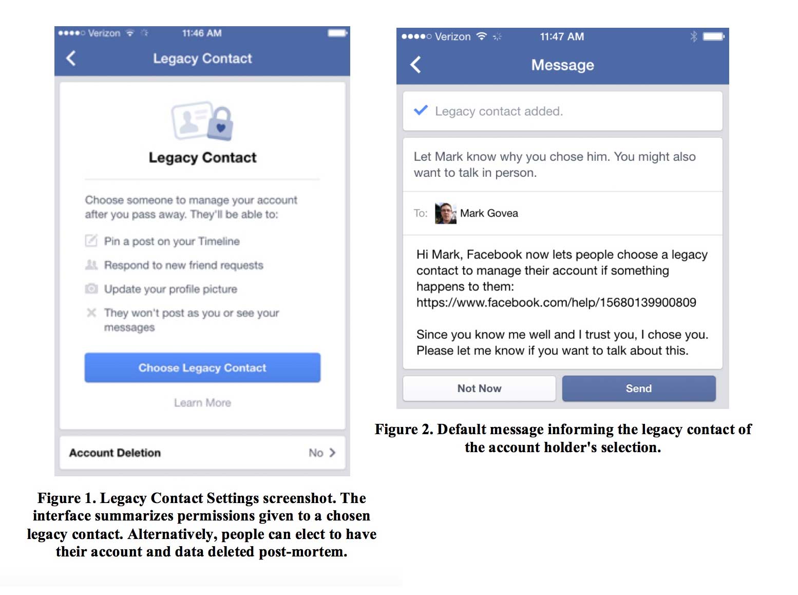Facebook Research contemplates the user experience for dead users.